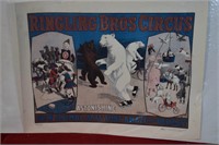 Poster cirque "Ringling Bros Circus" / 21 x 28