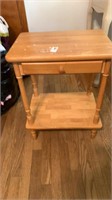 End table 18 inches x 13 inches x 24 inches tall