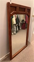Oak mirror 27 inches x 45 inches tall