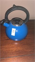 Blue tea kettle