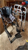 Wheelchair and walker, cane