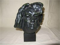 Signed Head Sculpture of "Balzac"