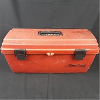 Red Plastic Tool Box - Clean Inside