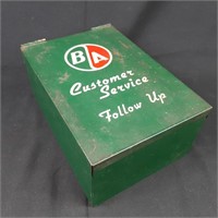 Vintage B/A  Gasoline Metal Customer Service Box