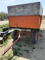 BARGEBED WAGON W/HOIST 12' L, AUGERS NOT