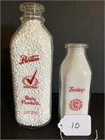2 Milk Bottles Bordens
