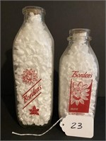 2 Borden's Milk Bottle's