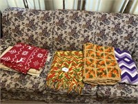Assorted Afghans, Throws & etc.