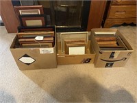 3 Boxes of Picture Frames