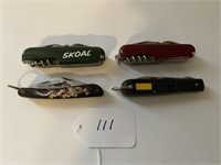 4 Utility Knives
