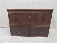 ANTIQUE SECTIONAL FILE CABINET: