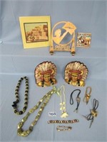 INDIAN COLLECTIBLES, ASSTD. JEWELRY, ETC.: