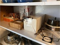 Shelf Lot of Household Appliances
