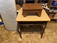 School Desk, Step Stool, Ironing Board