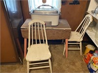 Drop Leaf Kitchen Table & 2-Chairs