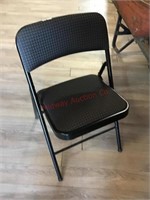 BLACK PADDED FOLDING CHAIR BLACK PADDED FOLDING CH