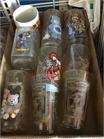 FLAT OF MCDONALD AND VARIOUS CHARACTER GLASSES FLA