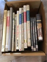 BOX OF WOODWRIGHT BOOKS AND HISTORY OF US BOOKS BO