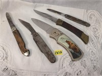 Knives lot; wear due to age please see pictures