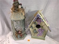2 pretty birdhouses