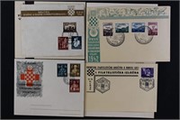 Croatia Stamps on 12 Covers 1942-1944, attractive