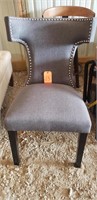 Gray highback chair