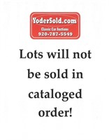 Lots will Not be sold in cataloged order
