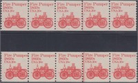 US Stamps #1908 PNS of 5 w/line pair