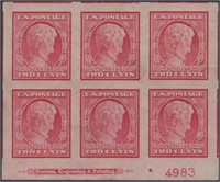 US Stamps #368  Plate Block of 6