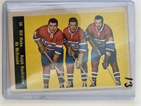 1958 Parkhurst Hockey Card - Bill Hicke, Ralph Bac