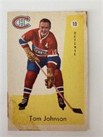 1959 Parkhurst Hockey Card - Tom Johnson