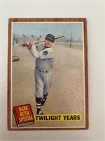 1962 Topps Baseball Card - Babe Ruth Special Twili