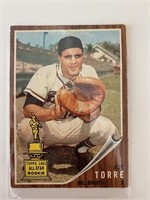 1962 Topps Baseball Card - Joe Torre Rookie