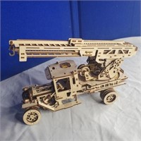 Vgears fire rescue folk art wooden team model