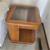 Smoked glass matching coffee & end table