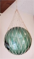 Hanging hand blown glass decor - 12"