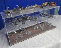 Display case with 20+ models