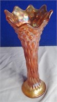 10" Marigold carnival vase