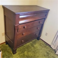 Empire 4 drawer antique dresser