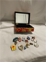 Anthropologie Jewelry Box And Pins