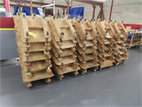 Approx (60) Custom Manufactured Wood Dollies