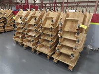 Approx (48) Custom Manufactured Wood Dollies