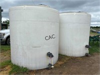 Two Liquid Fertilizer Tanks (one has crack)