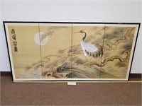 Asian 4-Panel Divider / Wall Art (No Ship)
