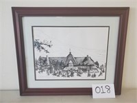 Signed "Timberline Lodge" Lithograph (No Ship)