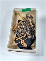 Vintage Watch Fobs and gold plated  chains