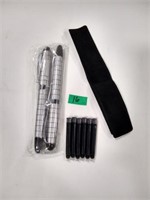 2 NIP roller ball pens with refills