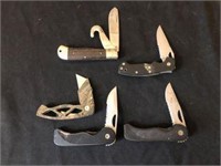 Collection Of 5 Pocketknives