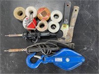 Soldering Irons, Pulley, Misc.