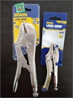 2-pc Irwin ViseGrip Locking Pliers 10" 10R & 5" WR